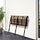 TÄRNÖ - bench, outdoor, foldable black/light brown stained | IKEA Indonesia - PE889954_S1