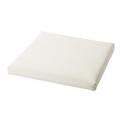 KUDDARNA - Seat cushion, outdoor, light grey-beige, 62x62 cm