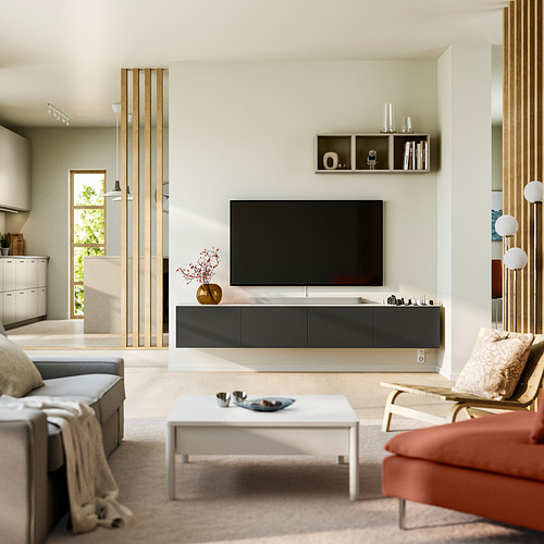 BESTÅ TV bench with doors