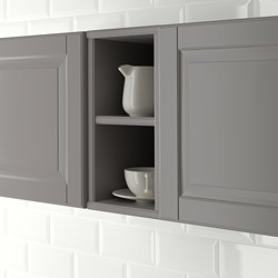 TORNVIKEN - Open cabinet, grey, 20x37x40 cm