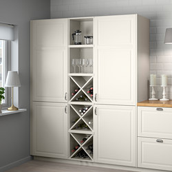TORNVIKEN - Wine shelf, off-white, 40x37x40 cm