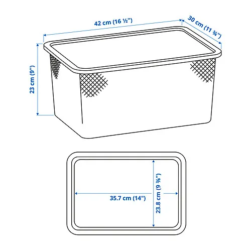 TROFAST Measurement Illustration