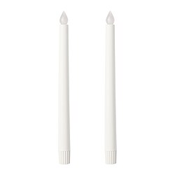 ÄDELLÖVTRÄD - LED candle, white/indoor, 28 cm