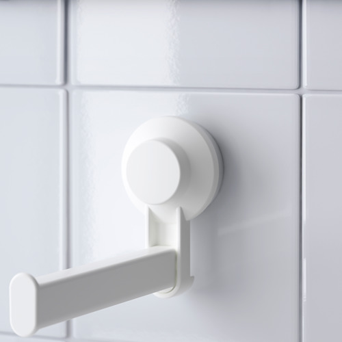 TISKEN tempat tisu toilet + plastik hisap