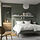 TÄLLÅSEN - upholstered bed frame with mattress, Kulsta grey-green/Valevåg firm, 160x200 cm | IKEA Indonesia - PE955574_S1