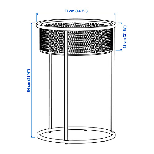 BLÅKRÅKA Measurement Illustration