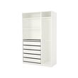 PAX - Lemari pakaian, putih, 150x58x236 cm
