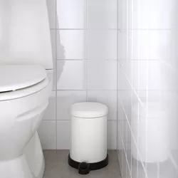 TOFTAN - Tempat sampah, putih, 4 l