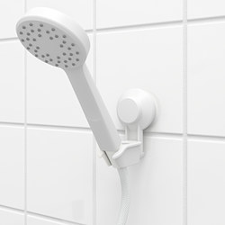 TISKEN - Hand shower park bracket w suc cup, white