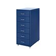 HELMER - Drawer unit on castors, blue, 28x69 cm