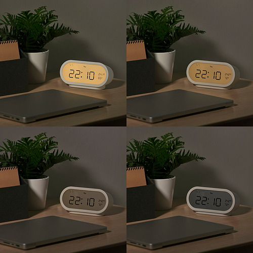RÖDSTRÄFSE jam alarm dengan higro/termometer