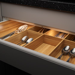 MITTLED - Lampu laci dapur LED dengan sensor, dapat diredupkan putih, 56 cm