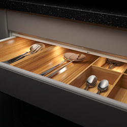 MITTLED - Lampu laci dapur LED dengan sensor, dapat diredupkan putih, 76 cm