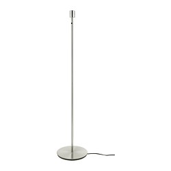 SKAFTET - Dasar lampu lantai, dilapisi nikel