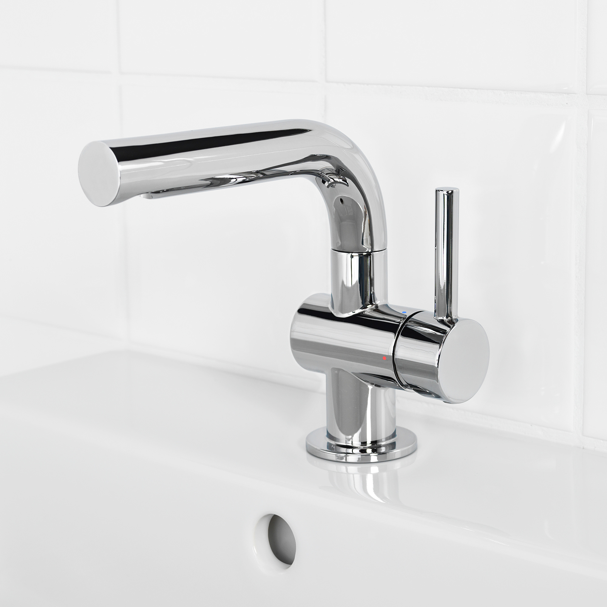 Svenskr Wash Basin Mixer Tap With Strainer