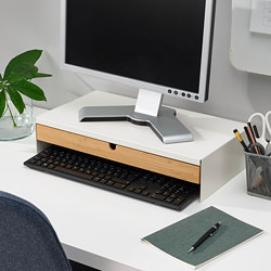 ELLOVEN monitor stand with drawer 