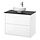 LERSJÖN/ÄNGSJÖN - wash-stnd w drawers/wash-basin/tap, high-gloss white/black marble effect, 82x49x79 cm | IKEA Indonesia - PE955821_S1