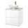 LERSJÖN/ÄNGSJÖN - wash-stnd w drawers/wash-basin/tap, high-gloss white/white marble effect, 62x49x79 cm | IKEA Indonesia - PE955838_S1