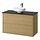 LERSJÖN/ÄNGSJÖN - wash-stnd w drawers/wash-basin/tap, oak effect/black marble effect, 102x49x79 cm | IKEA Indonesia - PE955842_S1