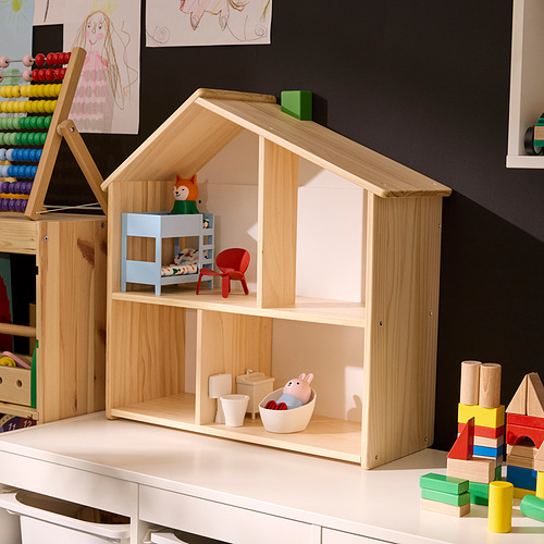 HUSET figur mainan dan rumah boneka