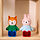 HUSET figur mainan dan rumah boneka