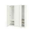 GULLABERG/PAX - Wardrobe combination, white/white, 150x60x201 cm