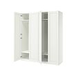 GULLABERG/PAX - Wardrobe combination, white/white, 200x60x236 cm