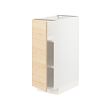 METOD - Base cabinet with shelves, white/Askersund light ash effect, 30x60x80 cm