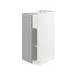 METOD - Base cabinet with shelves, white/Bodbyn grey, 30x60x80 cm