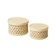 SNÖPLOG - Basket with lid set of 2, poplar
