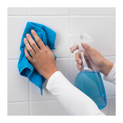 TISKEN tempat tisu toilet + plastik hisap