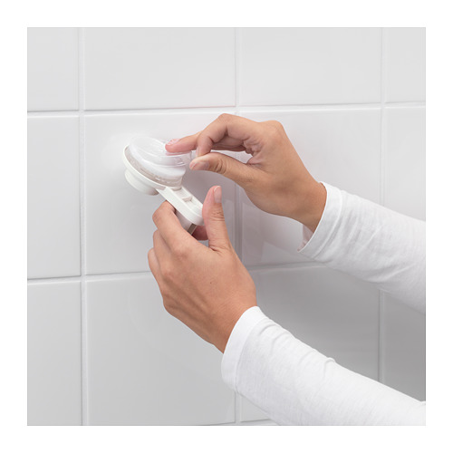 TISKEN tempat tisu toilet + plastik hisap