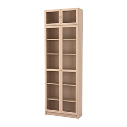 Billy Oxberg Bookcase With Doors White Ikea