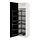 METOD - high cabinet with pull-out larder, white/Lerhyttan black stained, 60x60x220 cm | IKEA Indonesia - PE852167_S1