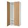 PAX/STORKLINTA - kombinasi lemari pakaian, putih/efek kayu oak, 100x60x236 cm | IKEA Indonesia - PE956173_S1