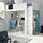 SMÅSTAD - tempat tidur tinggi, putih biru/dengan meja dengan 3 laci, 90x200 cm | IKEA Indonesia - PE927521_S1