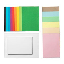 MÅLA - Kertas, warna campuran/ukuran campuran