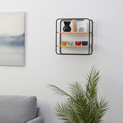 HEDEKAS - Display shelf, square/bamboo, 39x40 cm