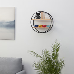 HEDEKAS - Display shelf, round/bamboo, 40 cm