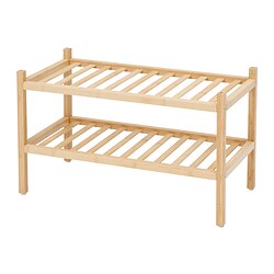 VASSKÄR - Rak sepatu, bambu, 60 cm