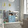 SMÅSTAD - meja ganti popok bayi, putih biru/dengan 3 laci, 90x79x100 cm | IKEA Indonesia - PE927699_S1