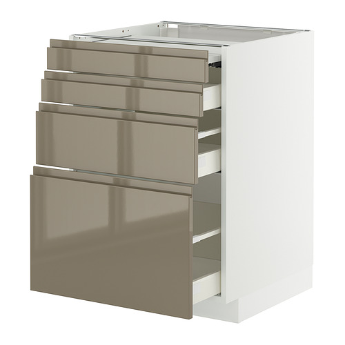 METOD/MAXIMERA bc w pull-out work surface/3drw