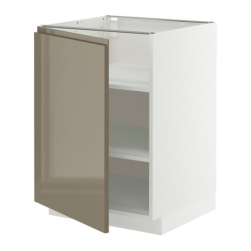 METOD base cabinet with shelves