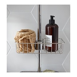 VOXNAN - Shower shelf, chrome-plated, 25x6 cm