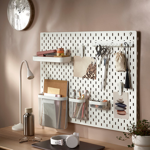 SKÅDIS pegboard, white, 76x56 cm IKEA Indonesia