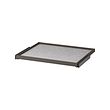 KOMPLEMENT - Pull-out tray with drawer mat, dark grey/light grey, 75x58 cm