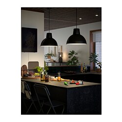 SKURUP - Pendant lamp, black, 38 cm