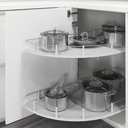 UTRUSTA - Crnr base cabinet pull-out fitting, 128 cm