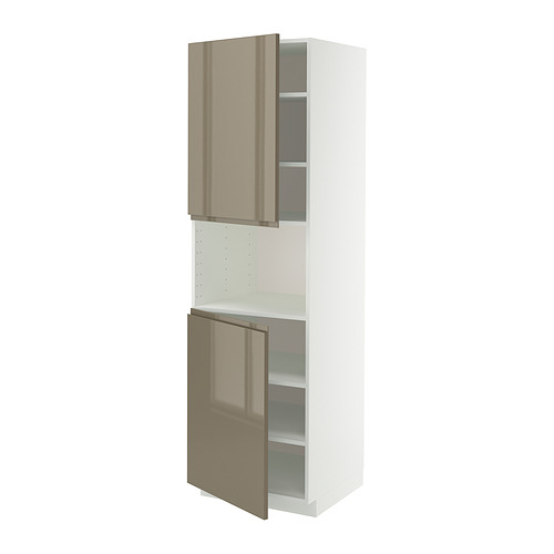 METOD high cab f micro w 2 doors/shelves