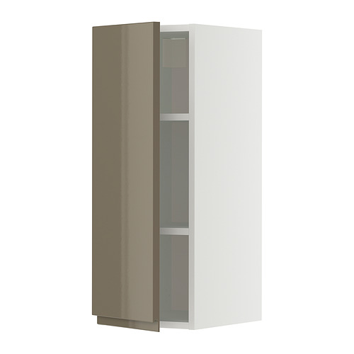 METOD wall cabinet with shelves